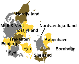 Denmark radio regions