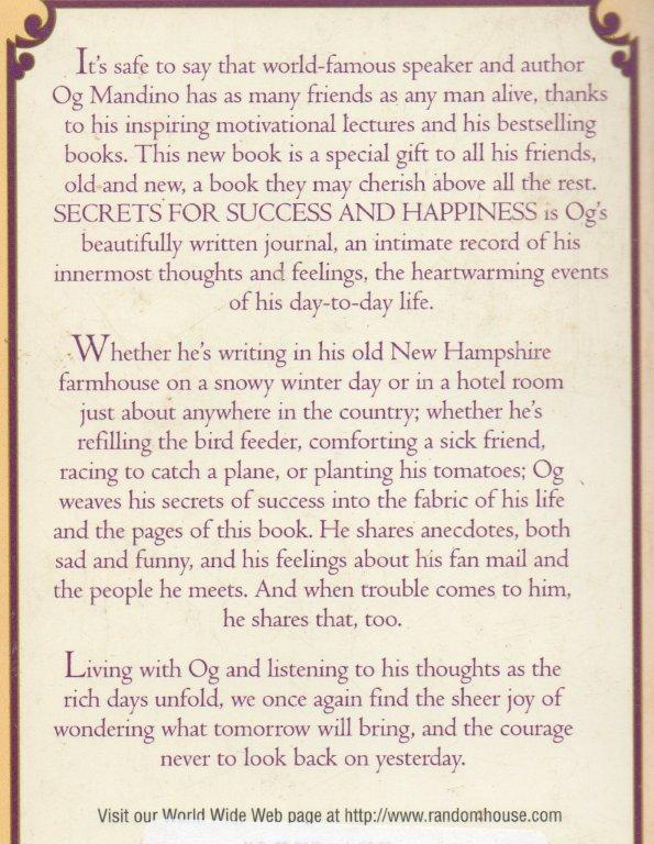 Secrets for Success & Happiness