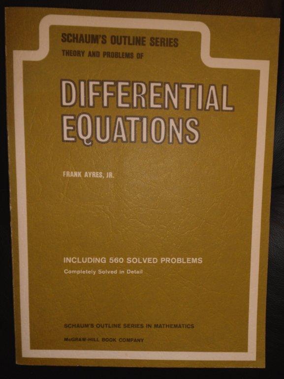 Schaums Differential Equations