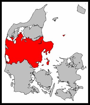 Map of Middle Jutland