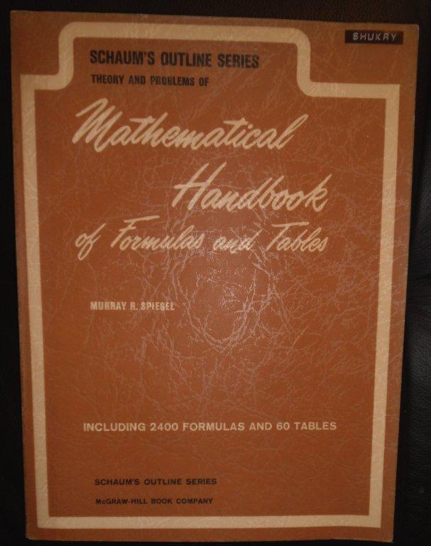 Schaums Mathematical Handbook