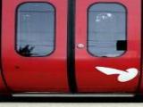 danish commuter train outside door